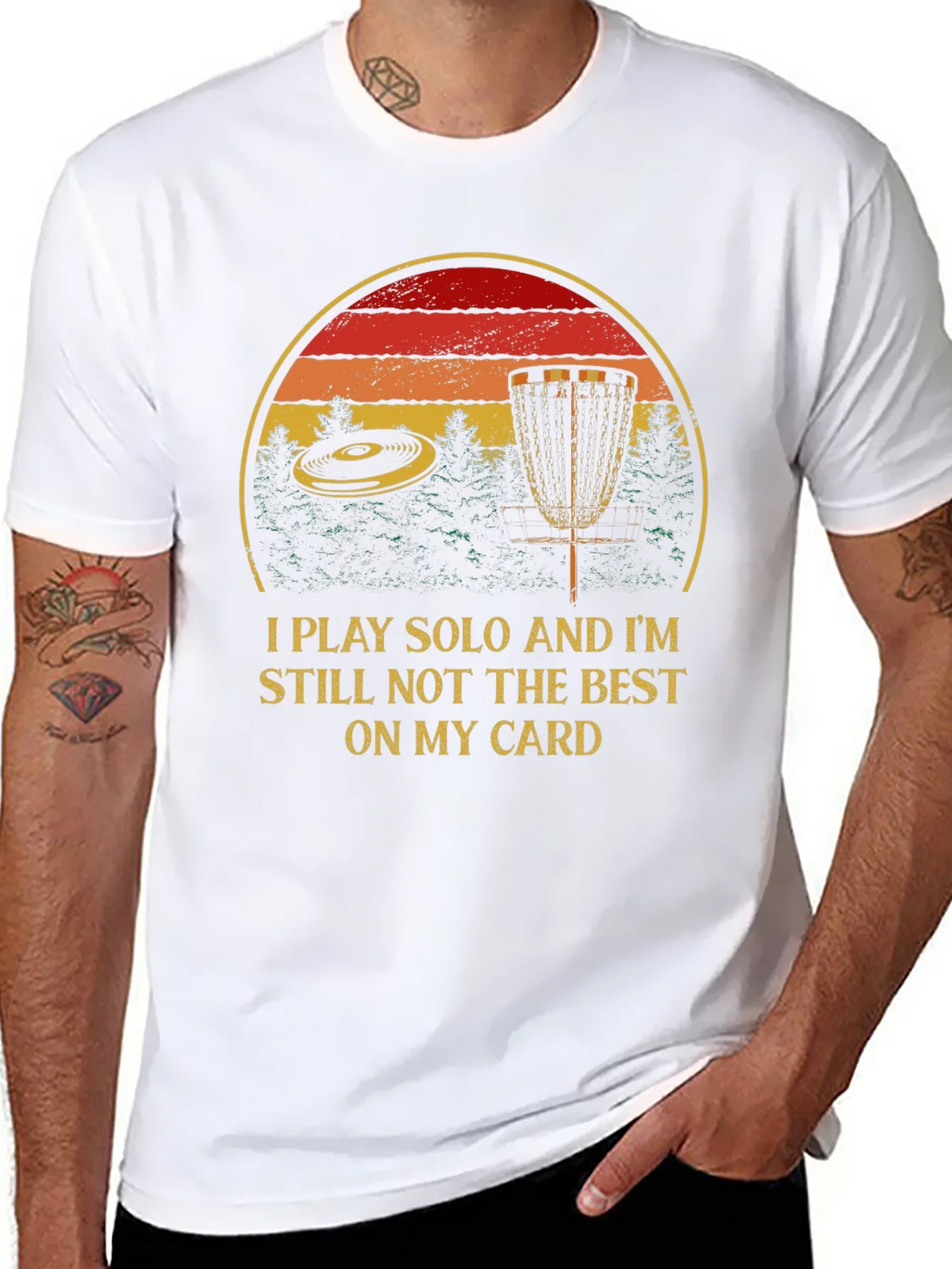 Solo Disc Golf T-Shirt - Funny Apparel product image 7