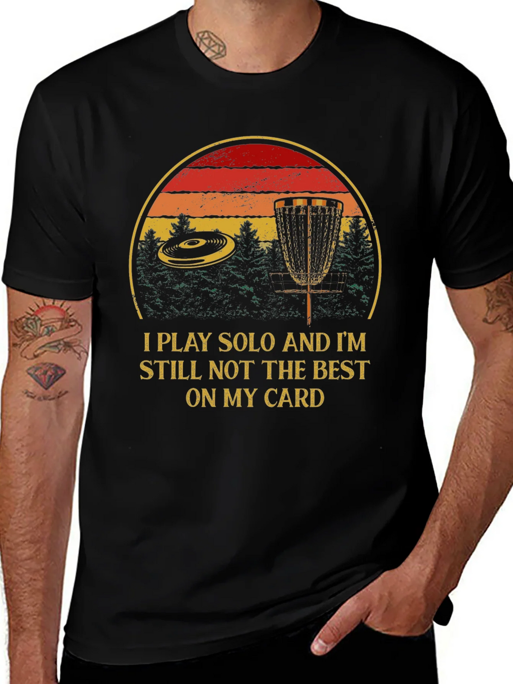 Solo Disc Golf T-Shirt - Funny Apparel product image 1
