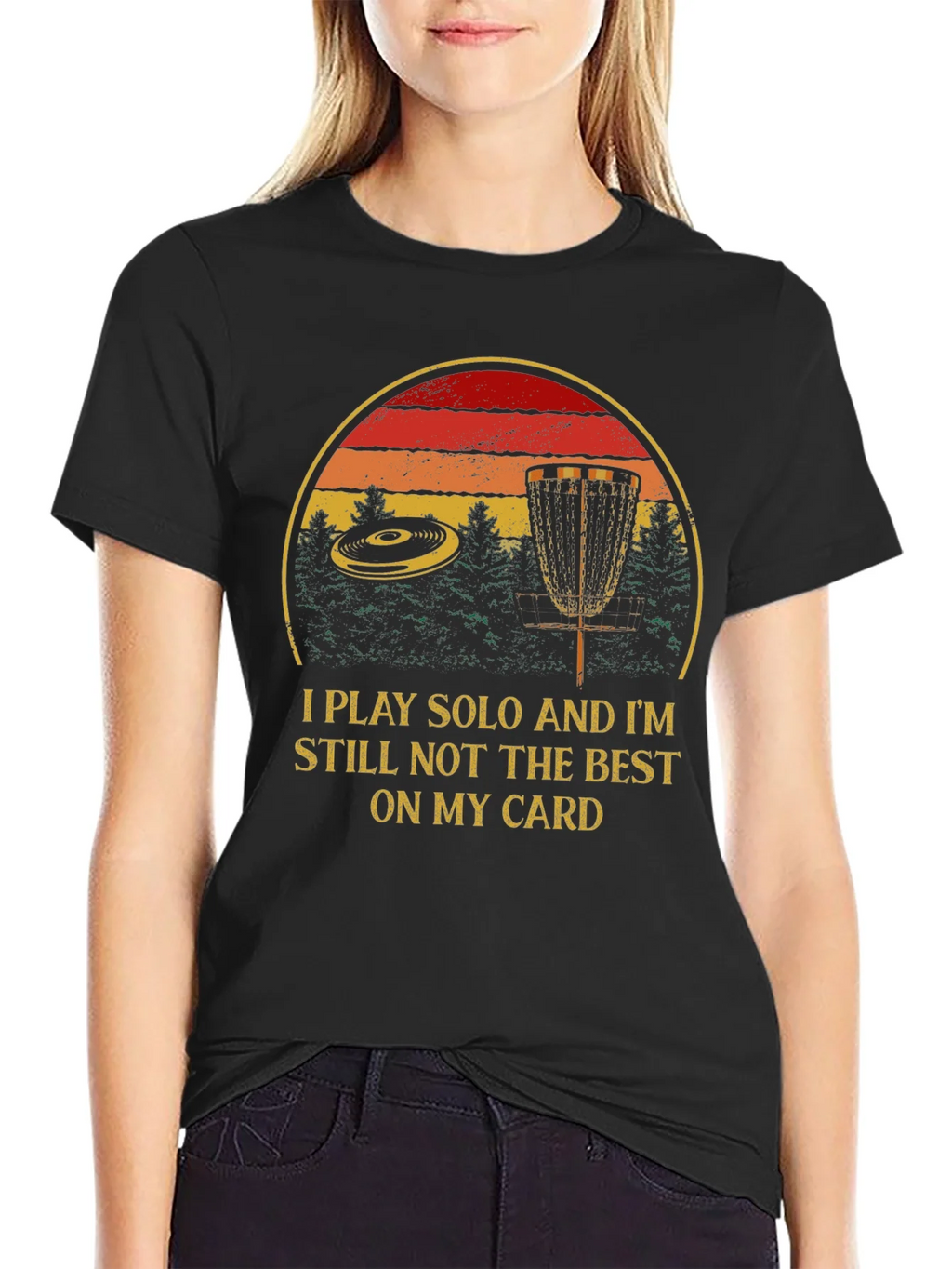 Solo Disc Golf T-Shirt - Funny Apparel product image 2