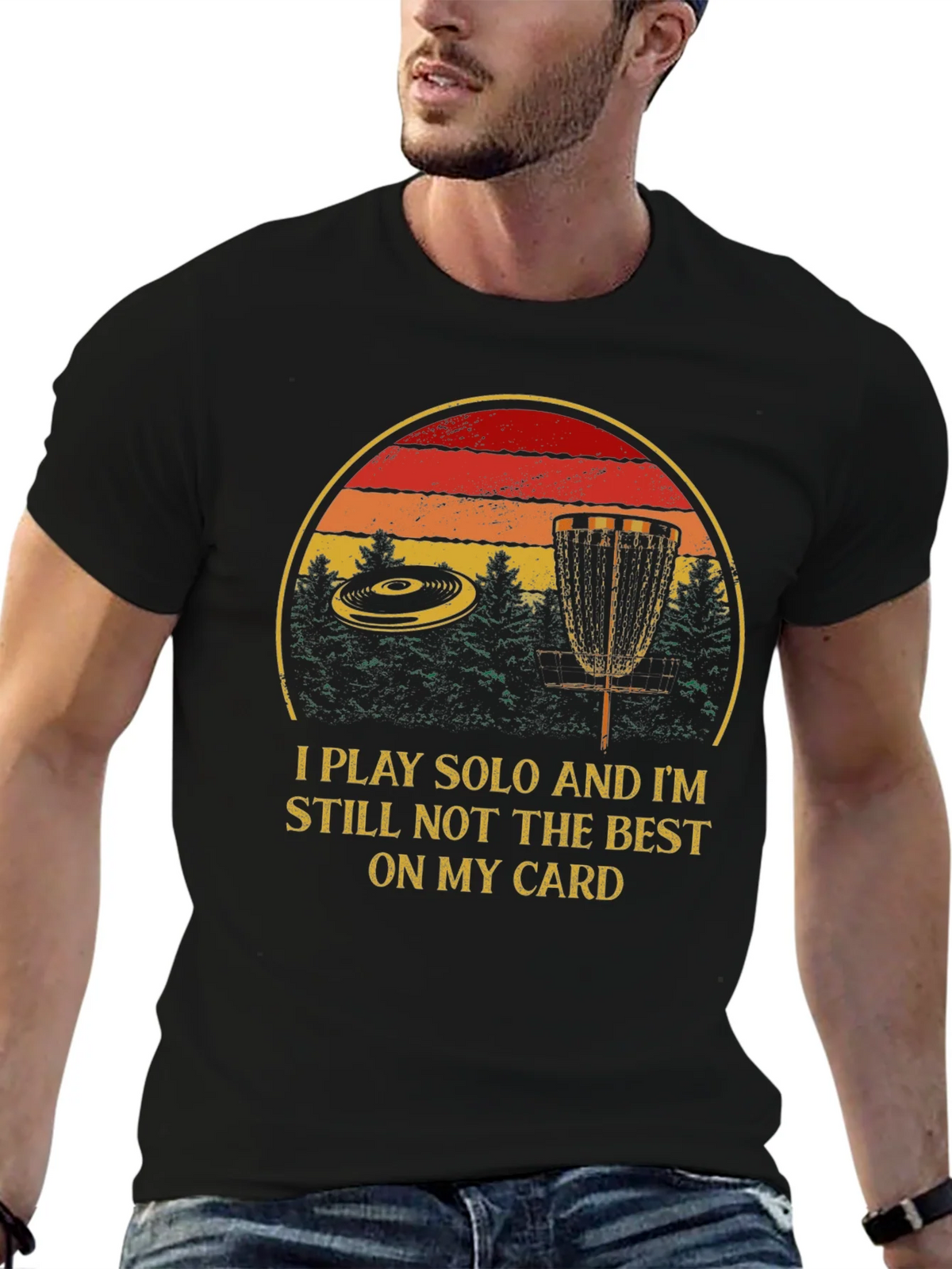 Solo Disc Golf T-Shirt - Funny Apparel product image 6
