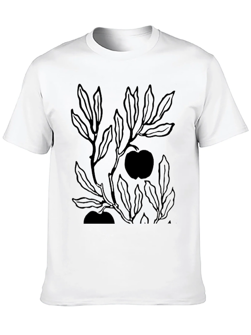 Mens Black Graphic Tee - Apple Tree product image 9