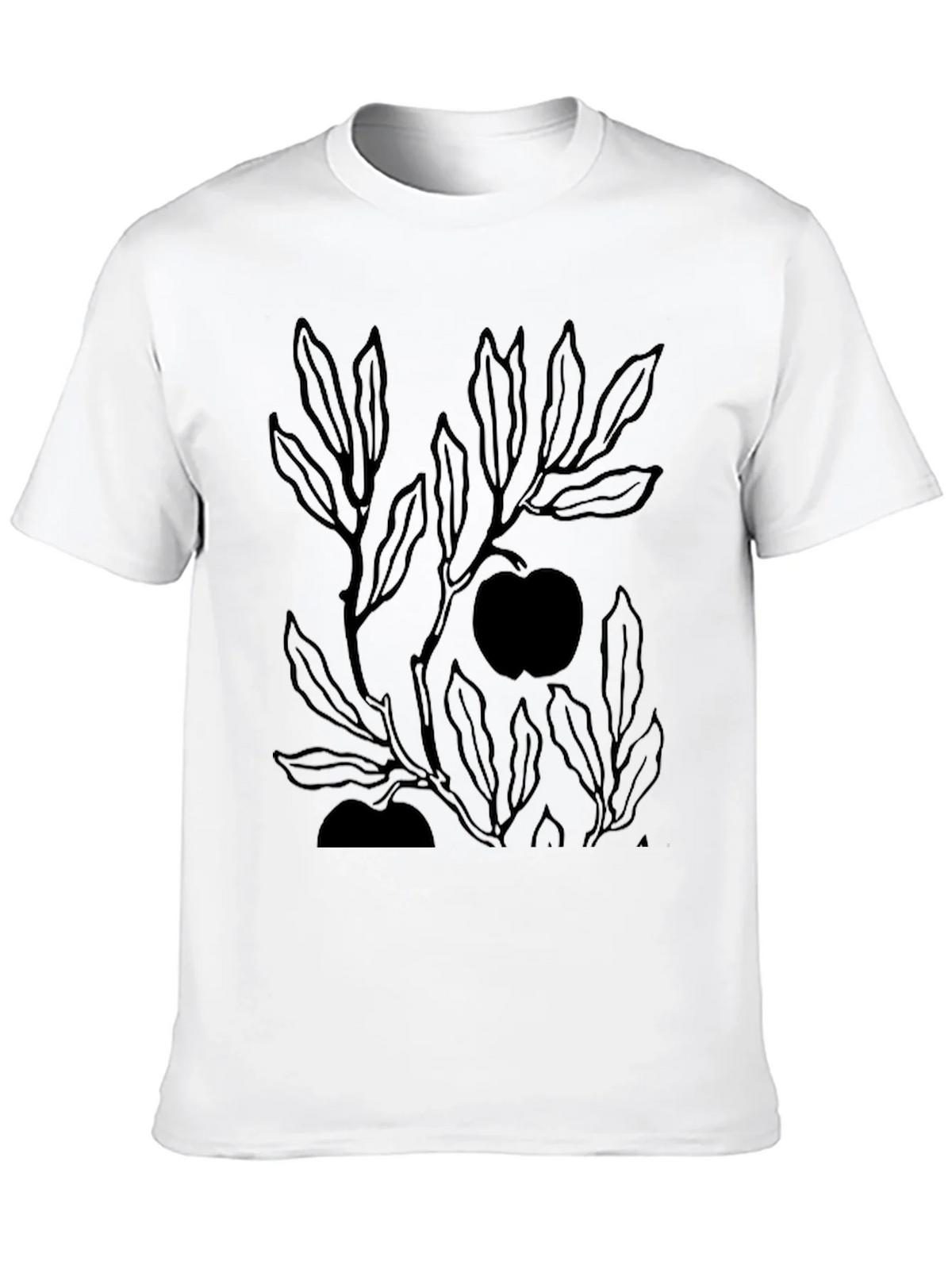 Mens Black Graphic Tee - Apple Tree product image 9