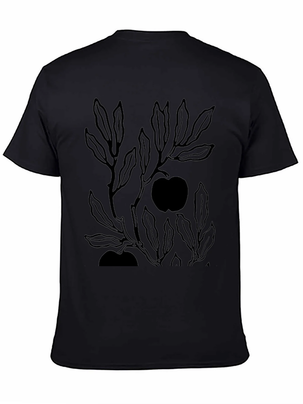 Mens Black Graphic Tee - Apple Tree product image 4