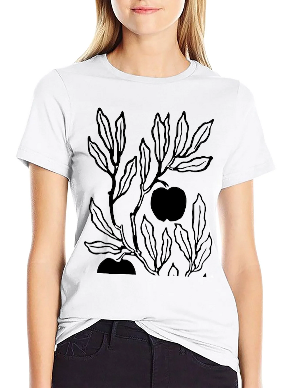 Mens Black Graphic Tee - Apple Tree product image 8