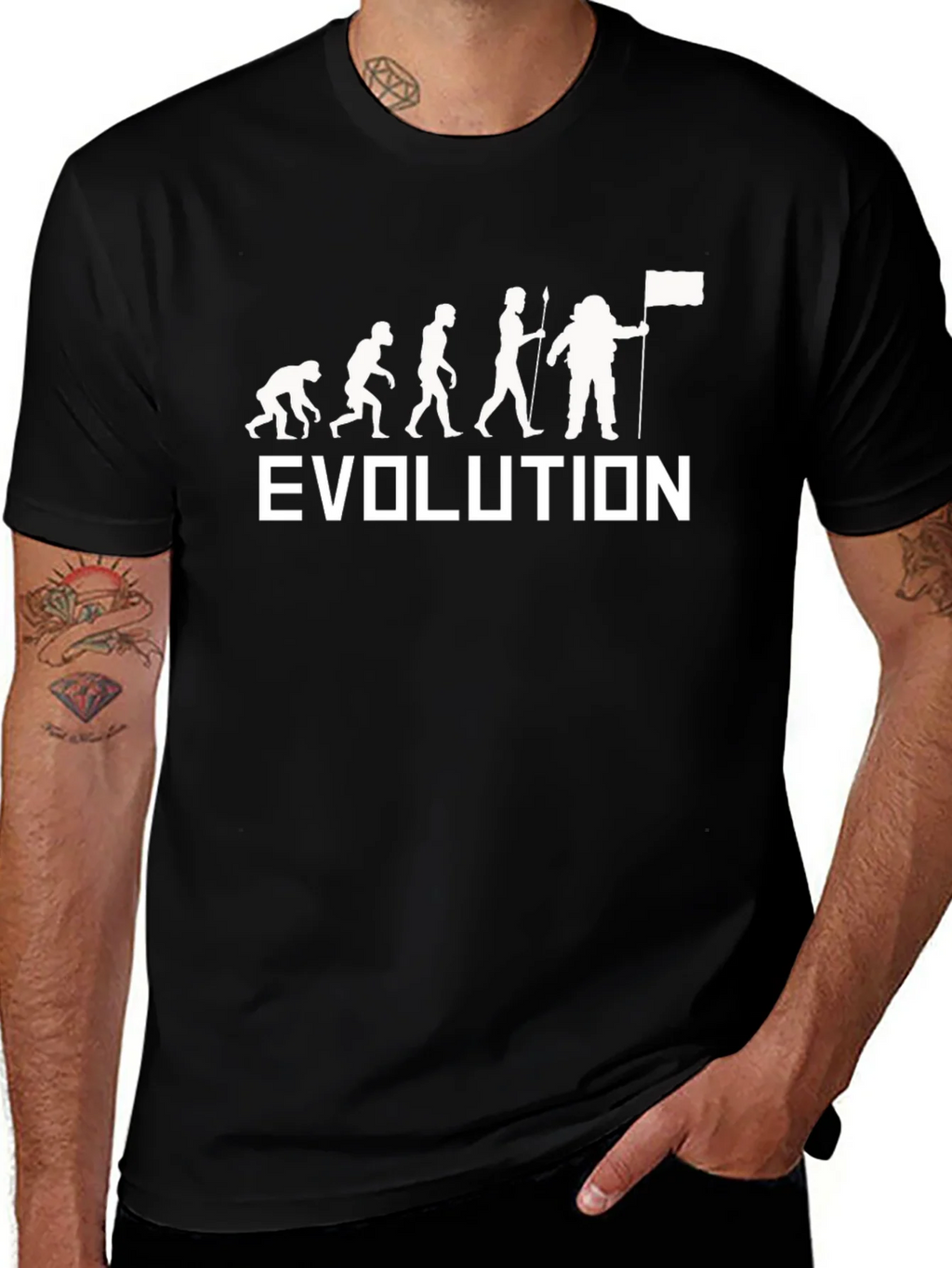 Evolution Astronaut Graphic Tee - Black product image 1