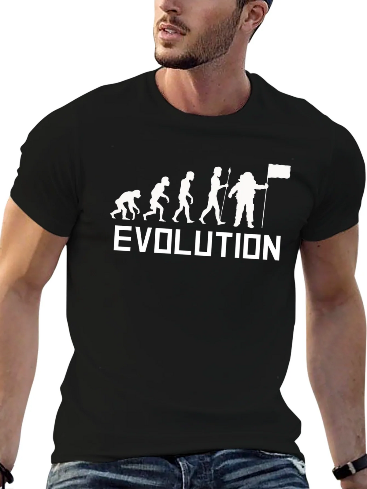 Evolution Astronaut Graphic Tee - Black product image 6