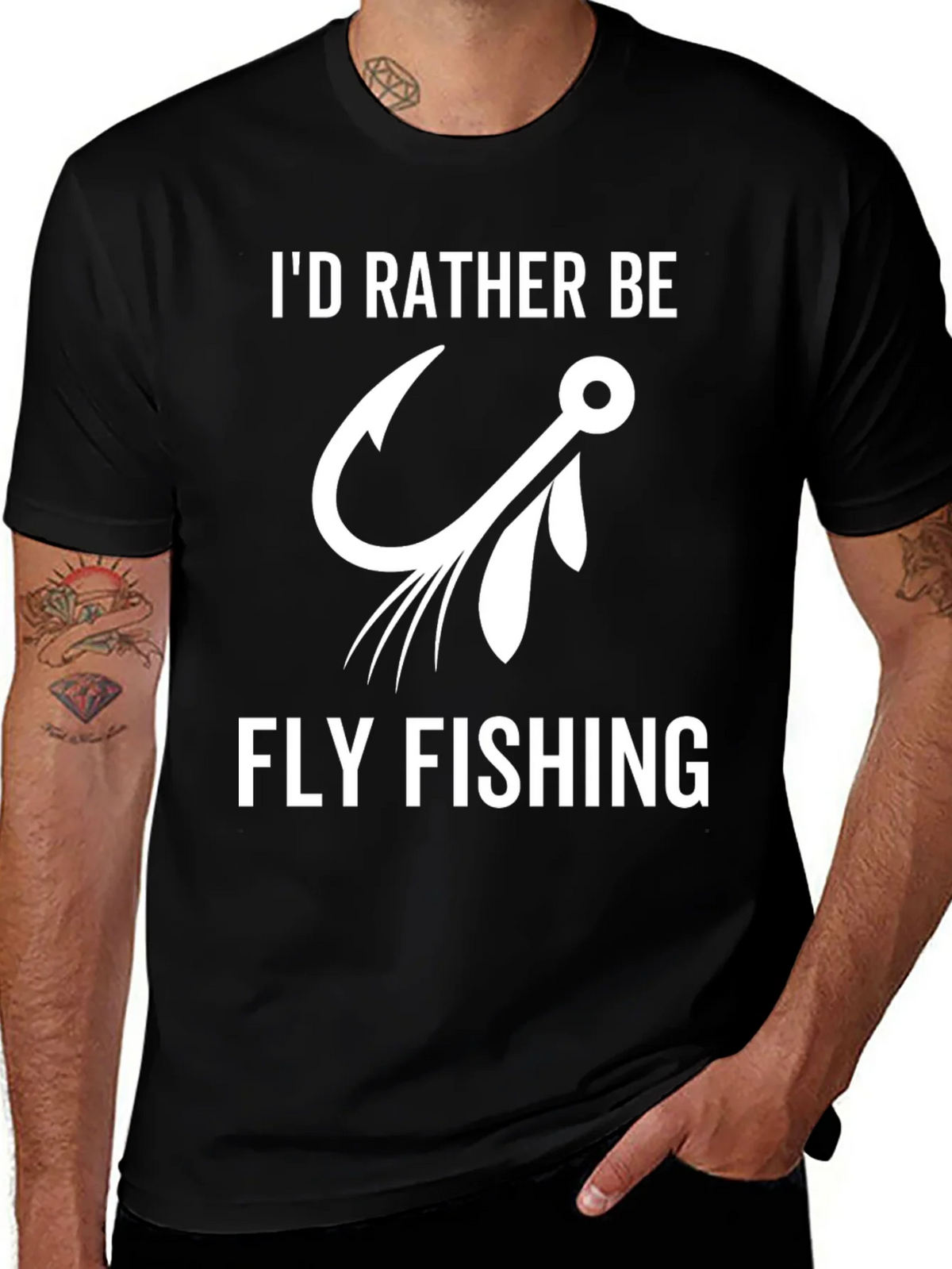 Fly Fishing T-Shirt: Id Rather Be product image 1