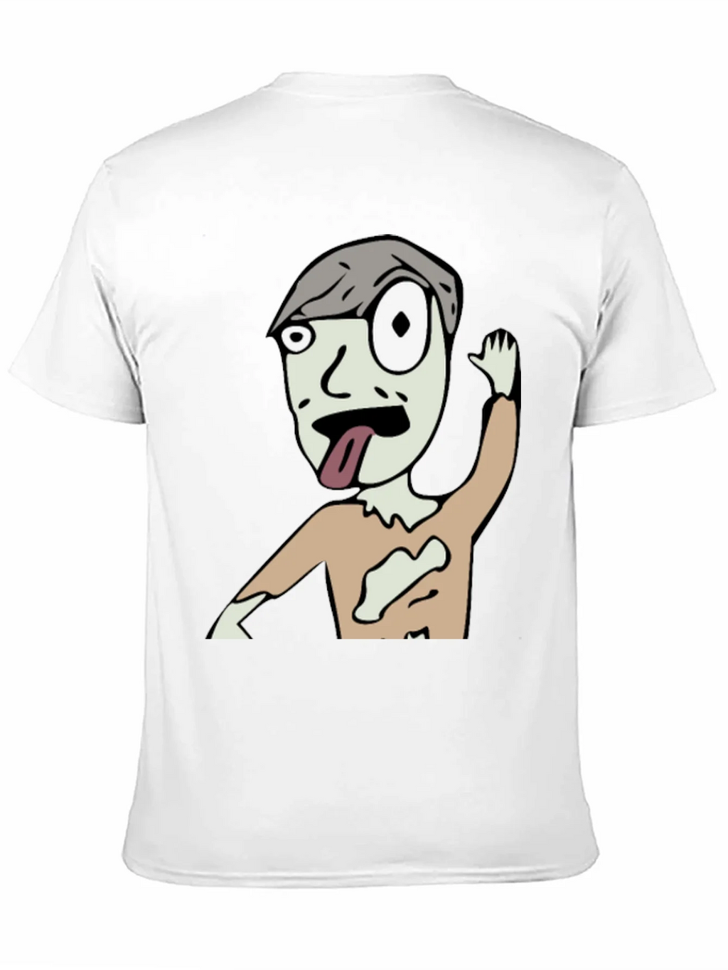 Zombie Cartoon Graphic Black T-Shirt product image 8