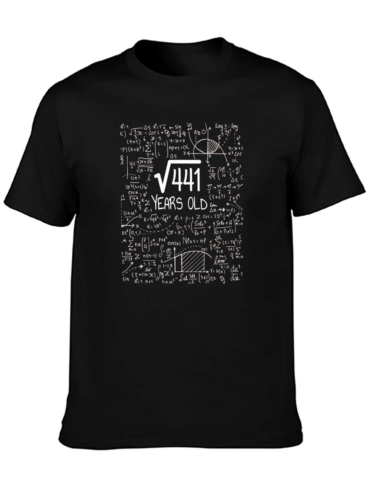Funny 21st Birthday T-Shirt: Math Equation 21 Years Old product image 3