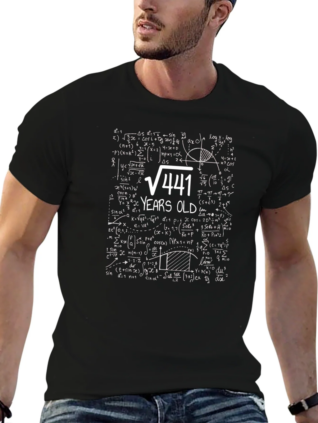 Funny 21st Birthday T-Shirt: Math Equation 21 Years Old product image 6