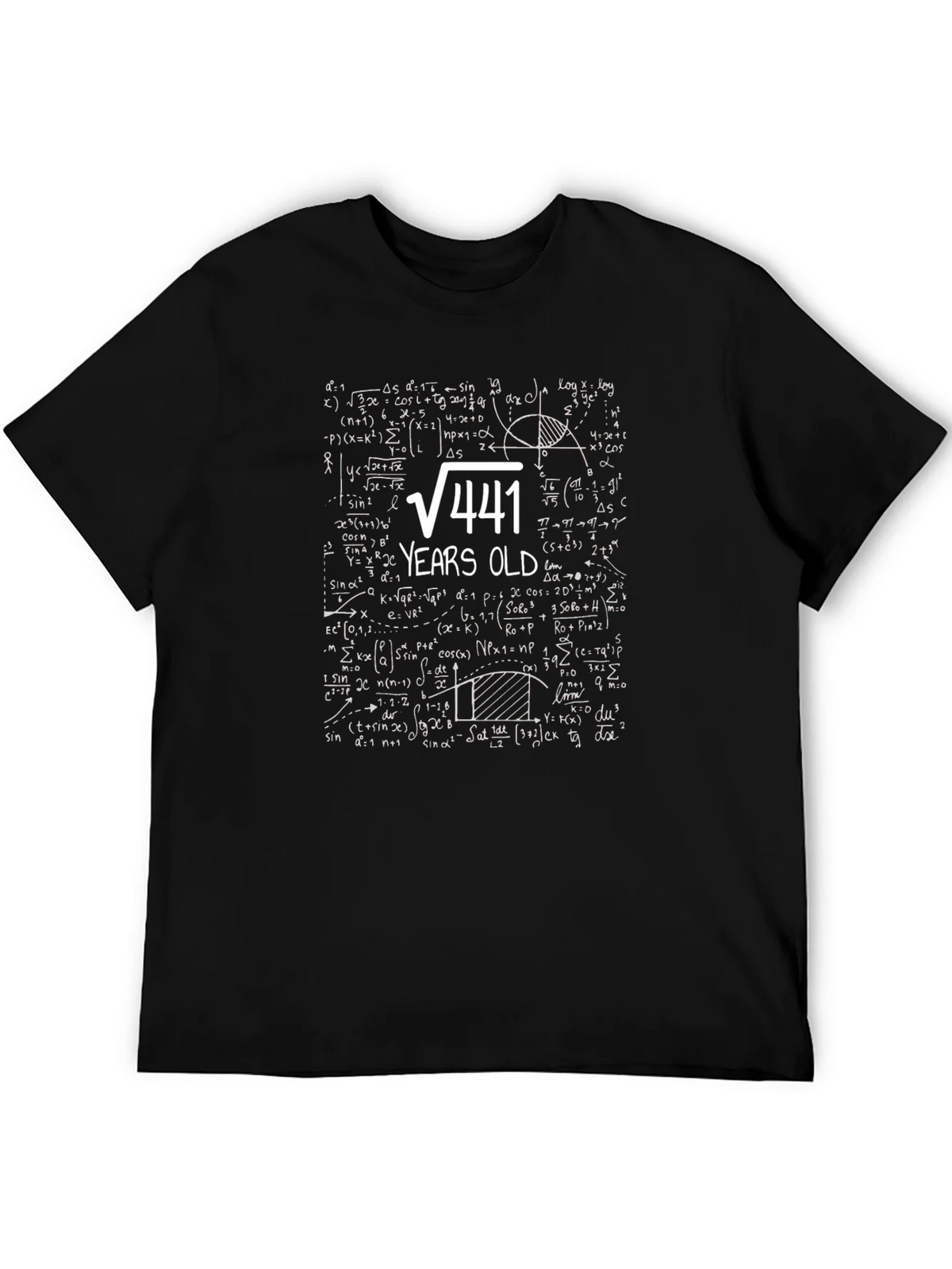 Funny 21st Birthday T-Shirt: Math Equation 21 Years Old product image 5