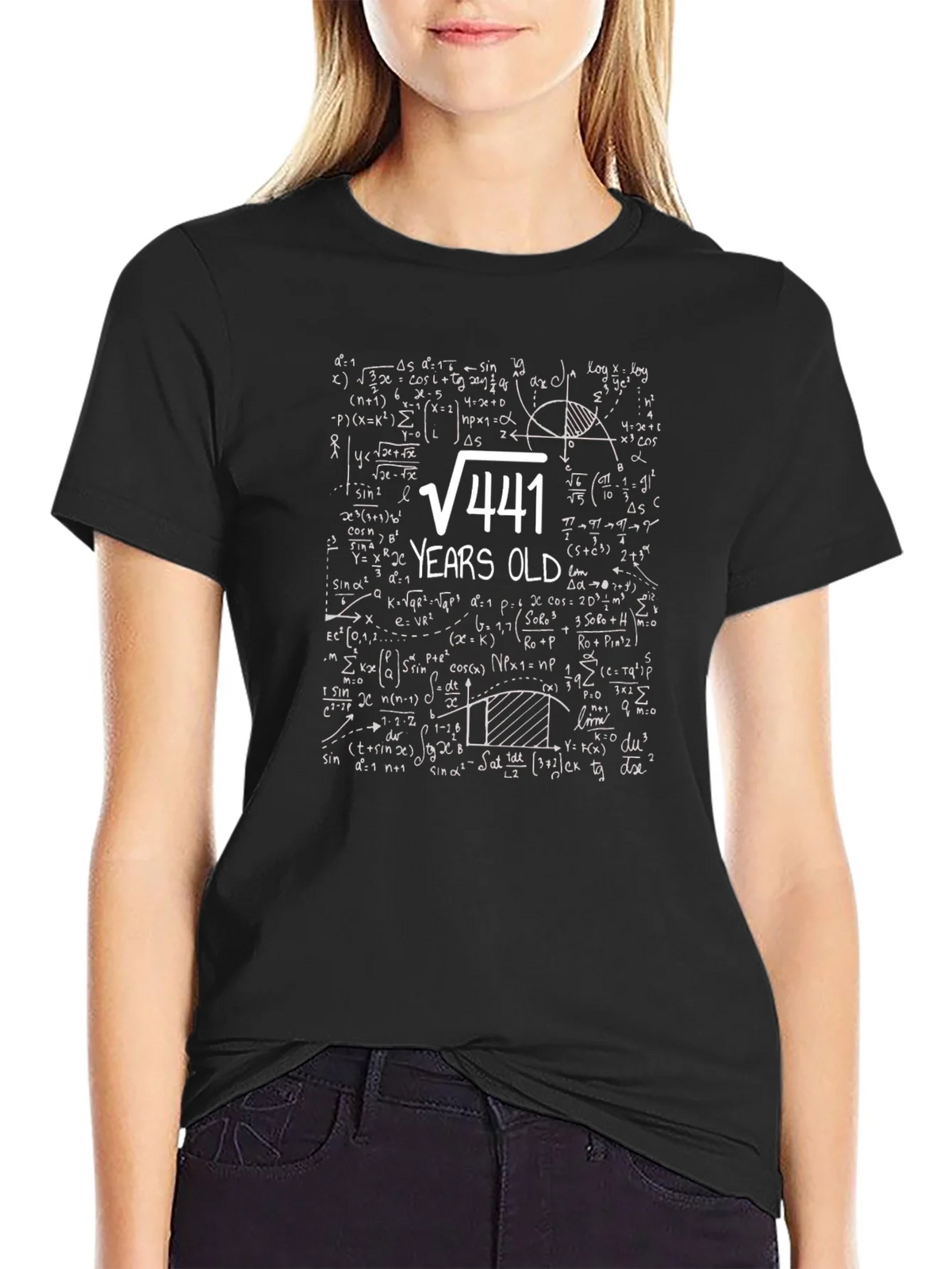 Funny 21st Birthday T-Shirt: Math Equation 21 Years Old product image 2
