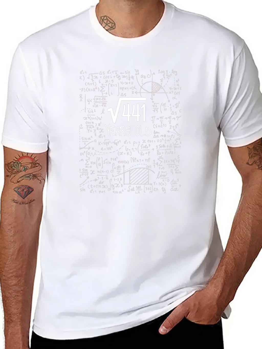 Funny 21st Birthday T-Shirt: Math Equation 21 Years Old product image 7
