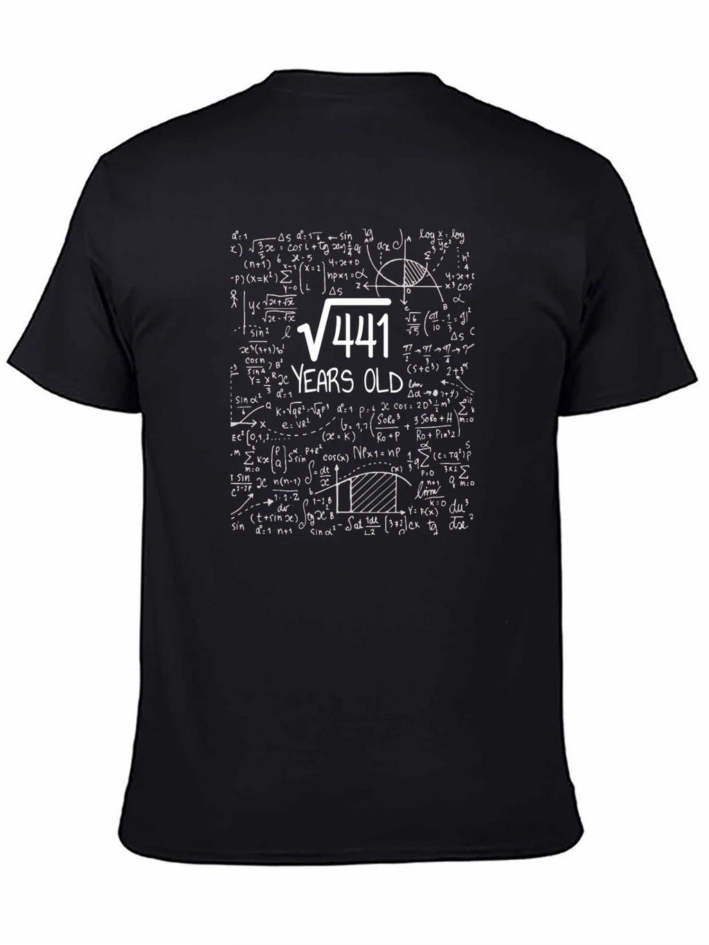Funny 21st Birthday T-Shirt: Math Equation 21 Years Old product image 4