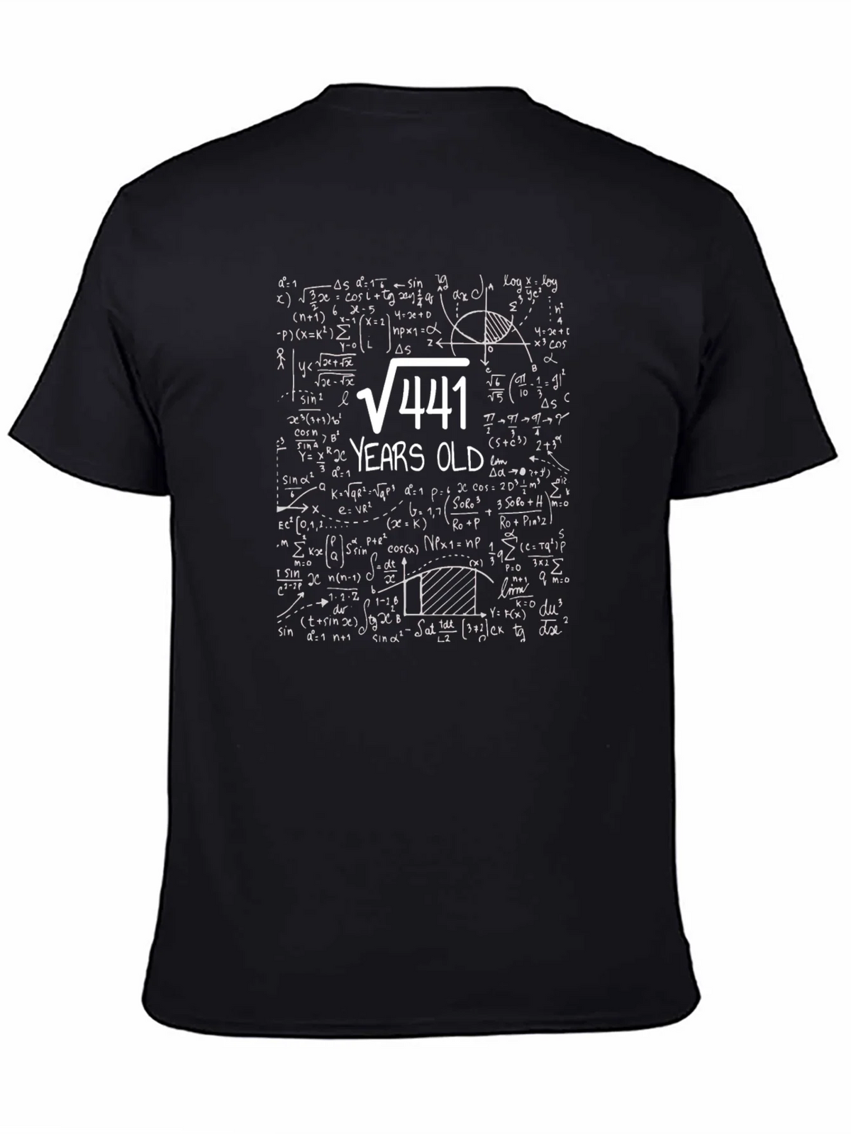 Funny 21st Birthday T-Shirt: Math Equation 21 Years Old product image 4