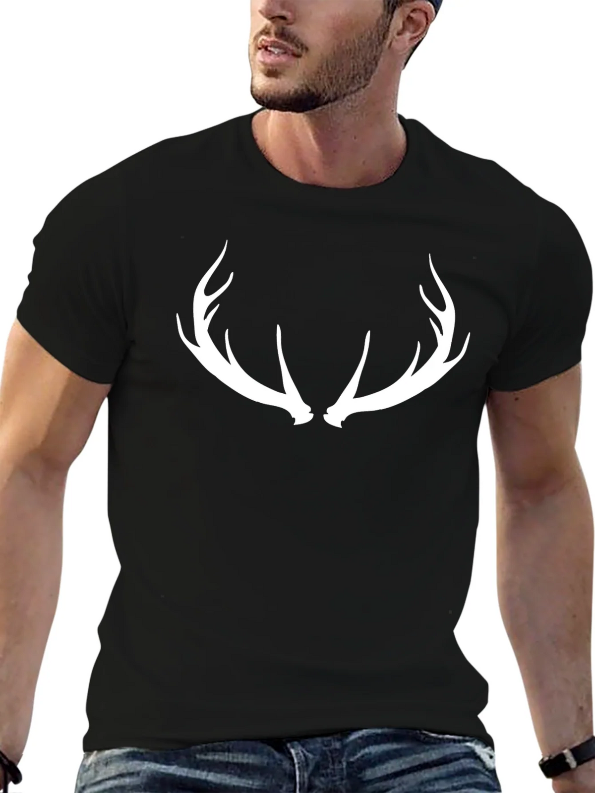 Antler Graphic Tee - Black Casual Comfort product image 6