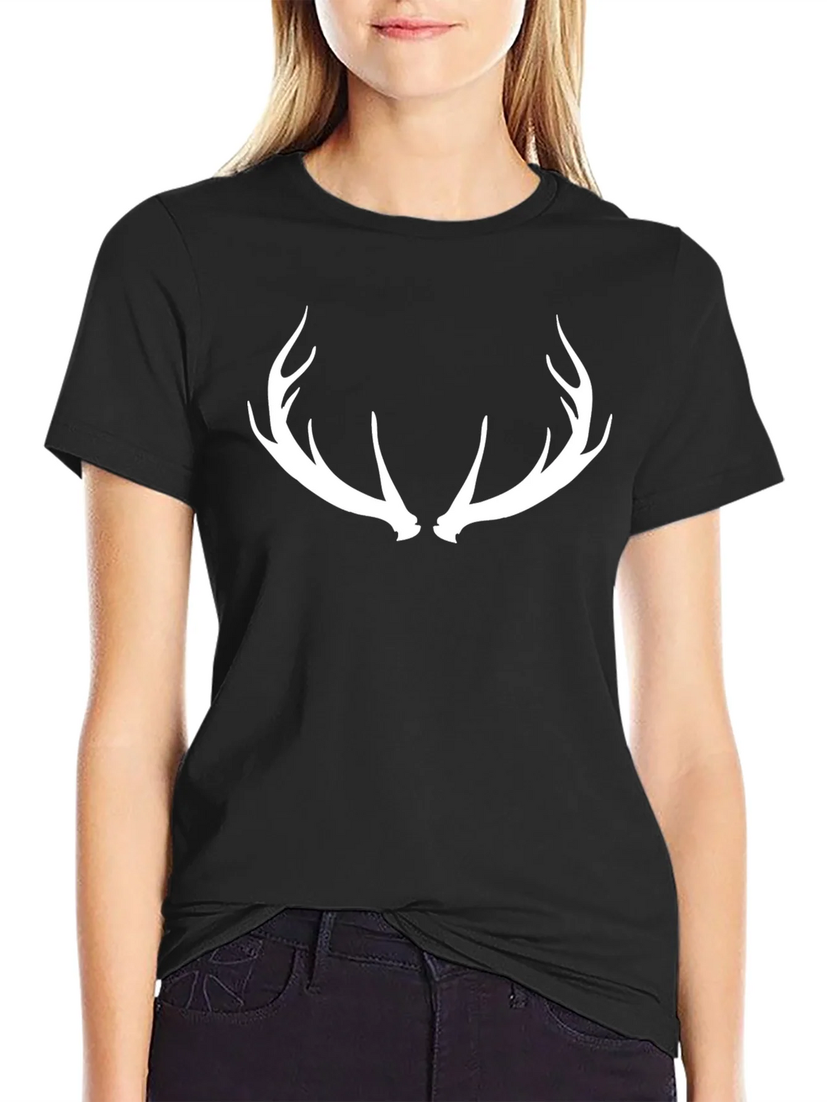 Antler Graphic Tee - Black Casual Comfort product image 2
