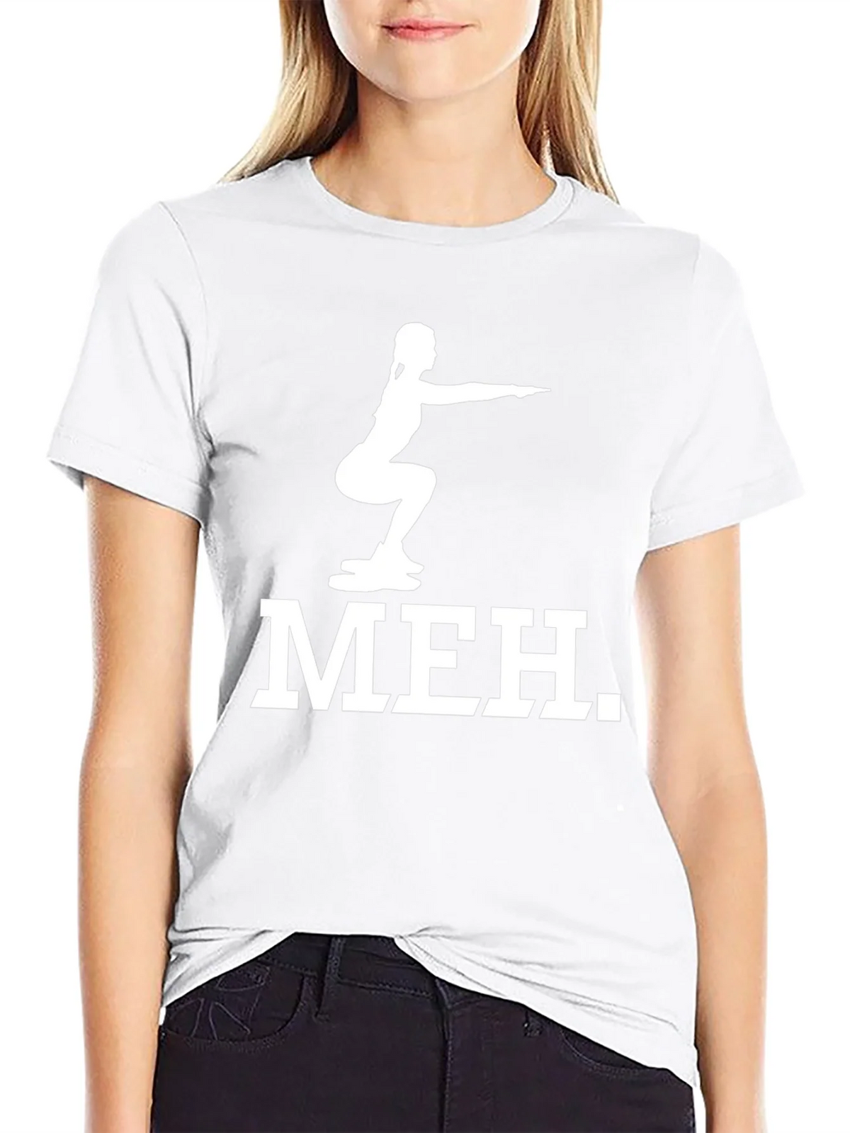 Meh Squat Graphic Tee - Fitness Humor T-Shirt product image 8