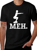 Meh Squat Graphic Tee - Fitness Humor T-Shirt product image 1