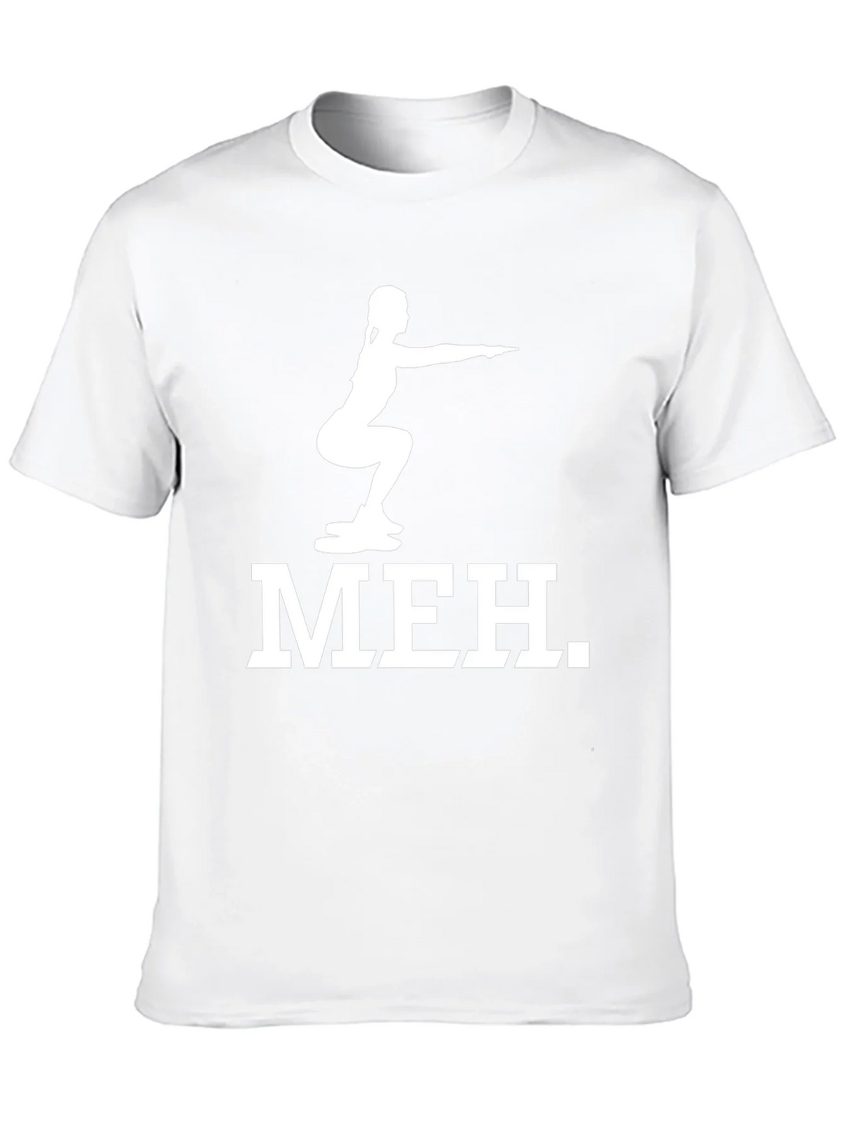 Meh Squat Graphic Tee - Fitness Humor T-Shirt product image 9