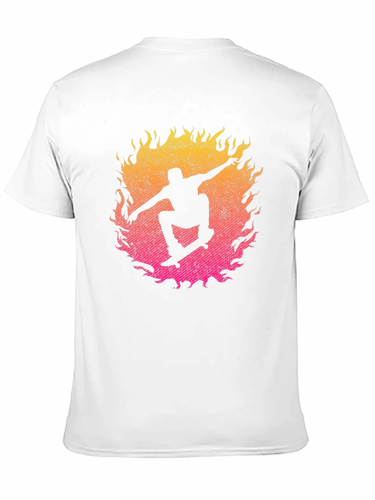Skateboarder Fire Graphic T-Shirt product image 10