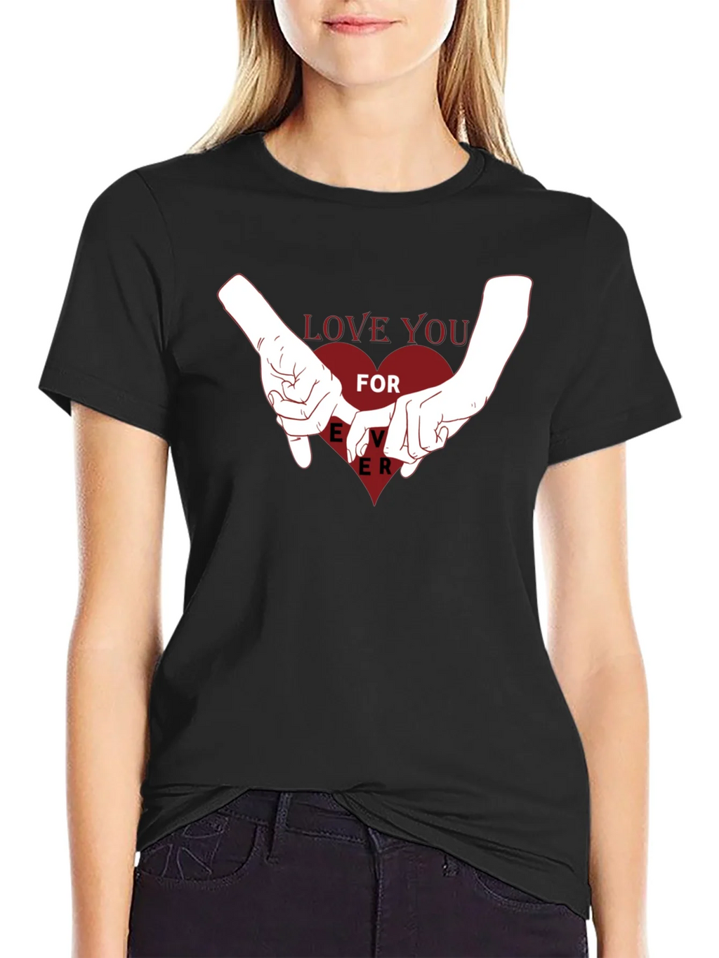 Love You Forever Graphic Tee - Black product image 2