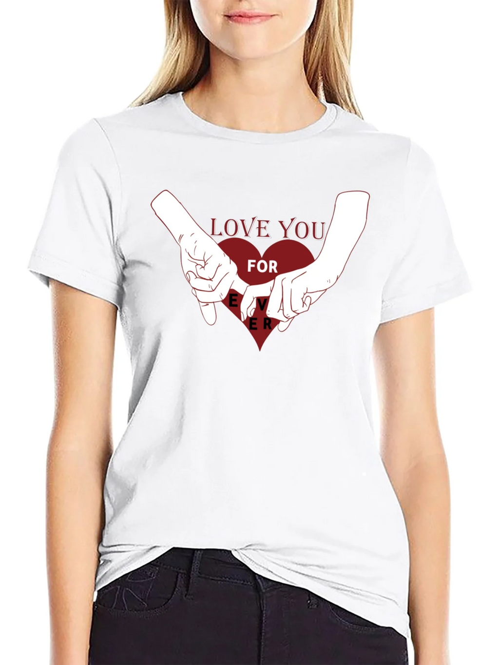 Love You Forever Graphic Tee - Black product image 8
