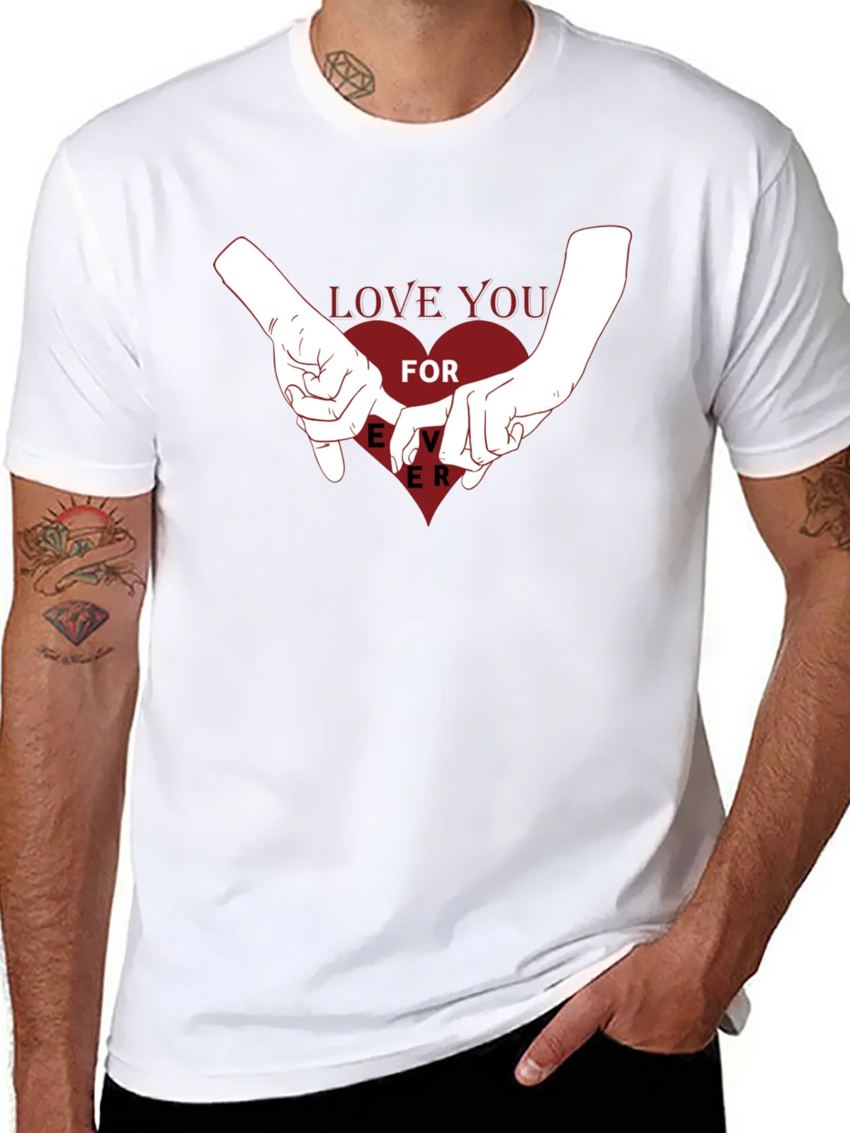 Love You Forever Graphic Tee - Black product image 7