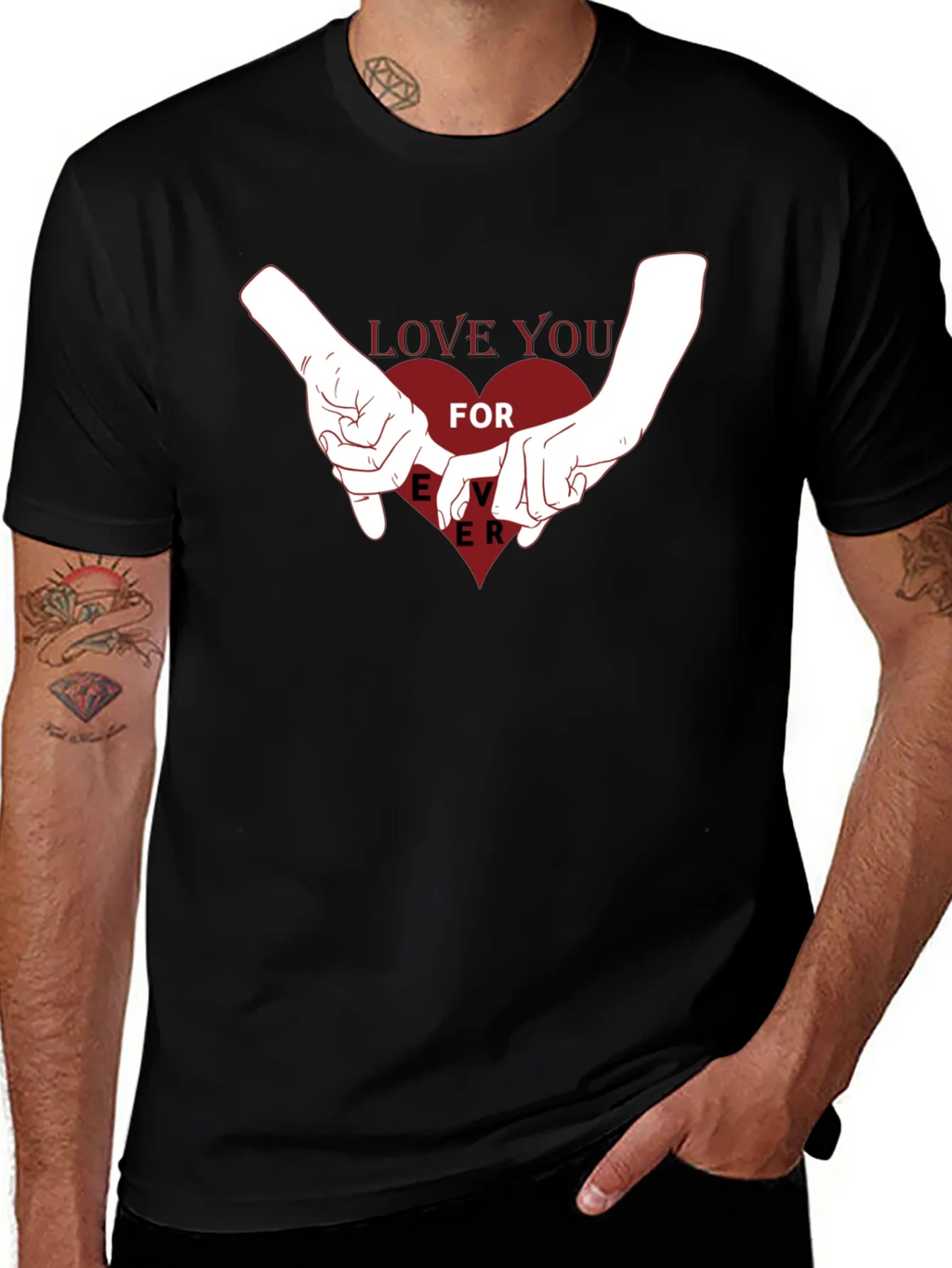 Love You Forever Graphic Tee - Black product image 1