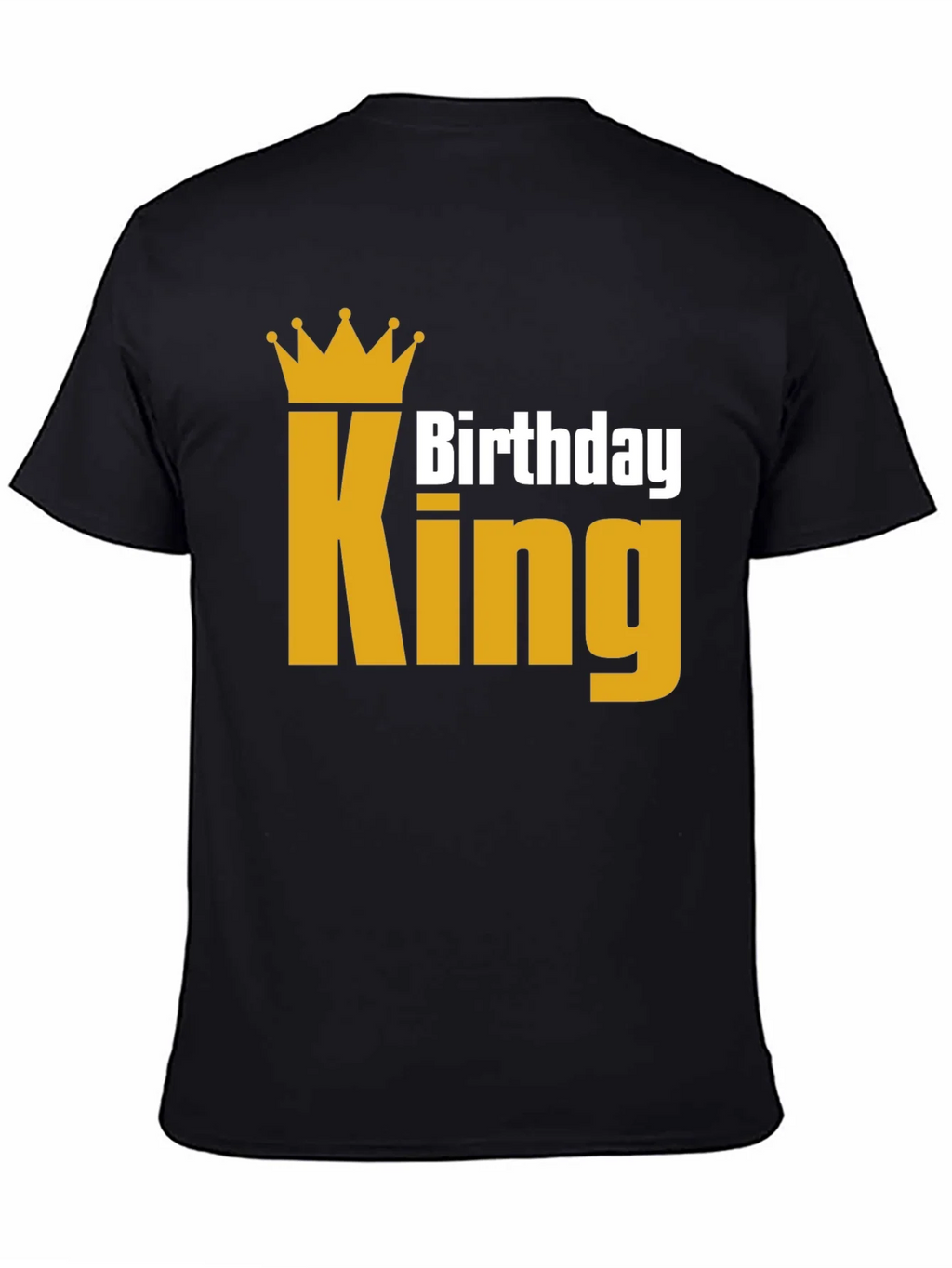 Birthday King T-Shirt - Golden Crown product image 3