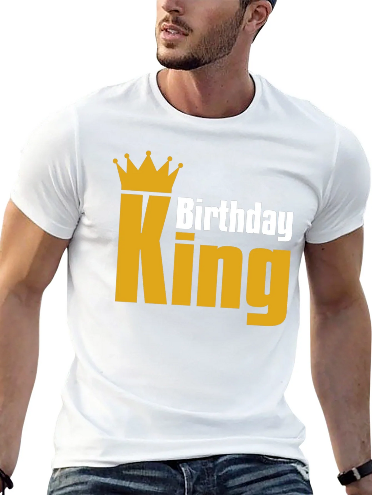 Birthday King T-Shirt - Golden Crown product image 10