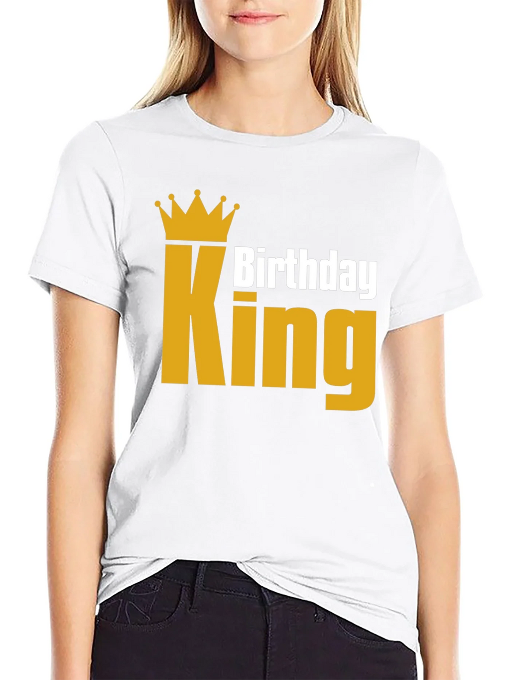 Birthday King T-Shirt - Golden Crown product image 6