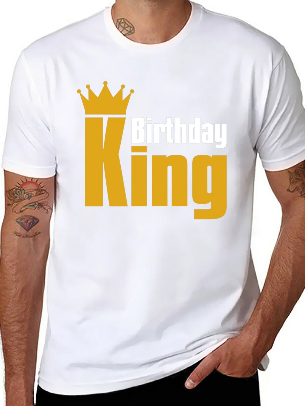 Birthday King T-Shirt - Golden Crown product image 5