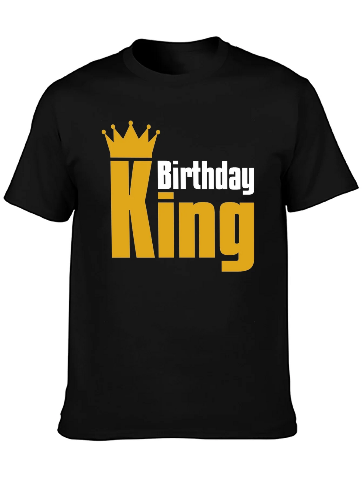Birthday King T-Shirt - Golden Crown product image 2