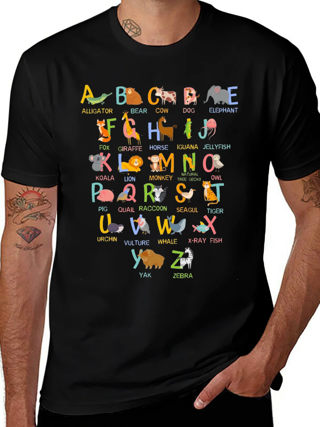 Animal Alphabet T-Shirt - Educational ABCs product image 1