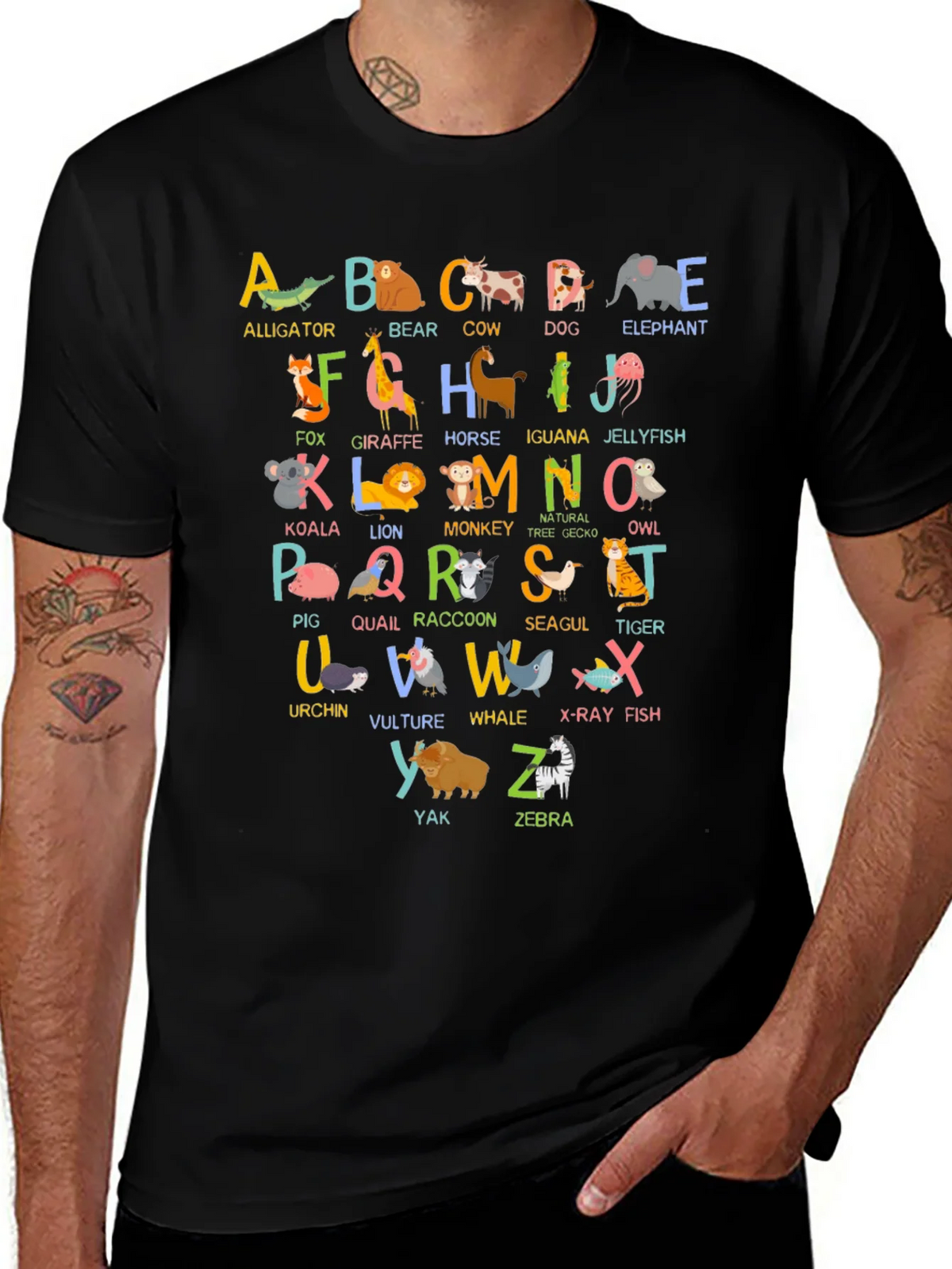 Animal Alphabet T-Shirt - Educational ABCs product image 1