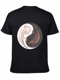 Yin Yang Axolotl Graphic T-Shirt - Harmony & Balance product image 1