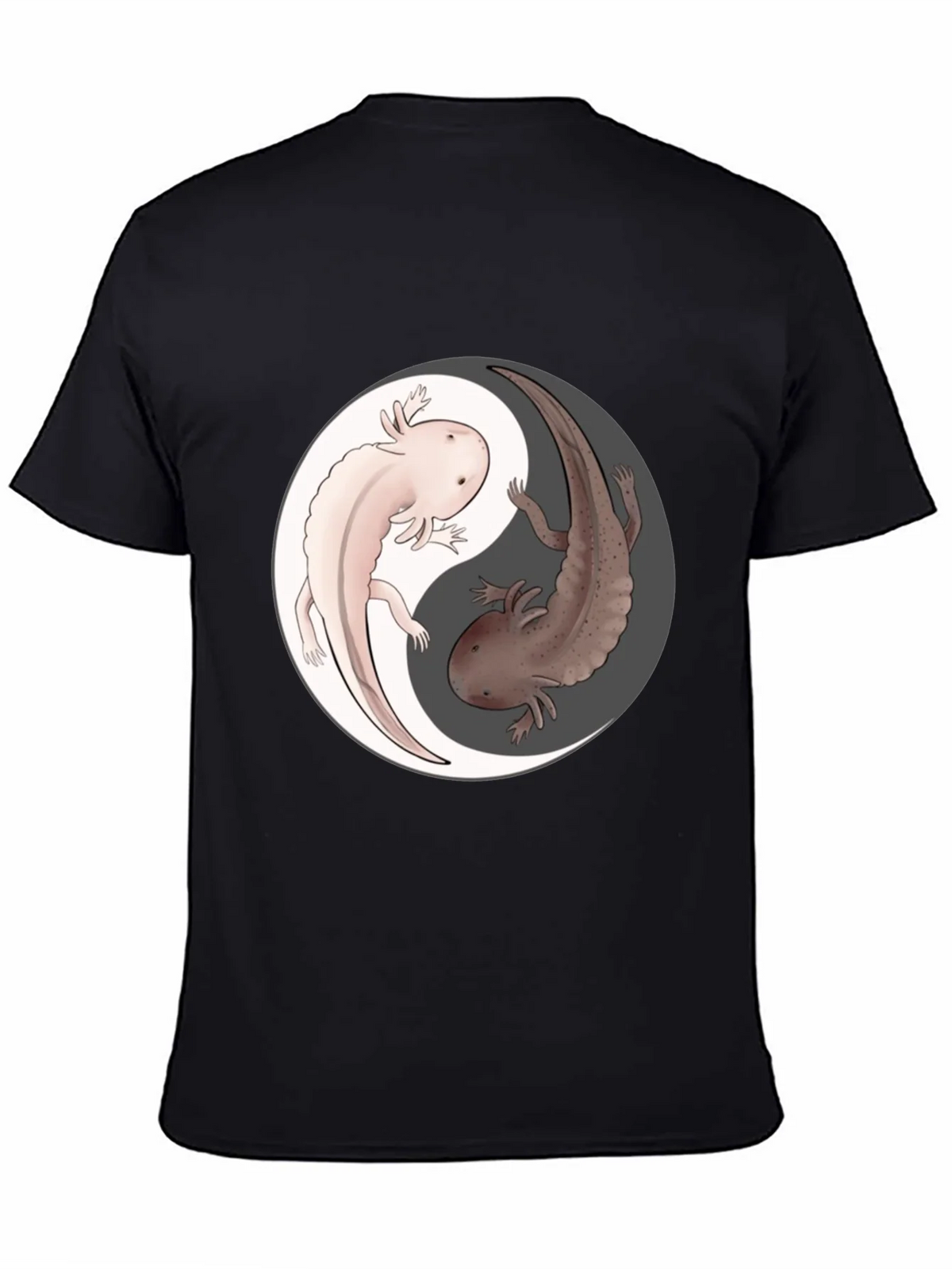 Yin Yang Axolotl Graphic T-Shirt - Harmony & Balance product image 1