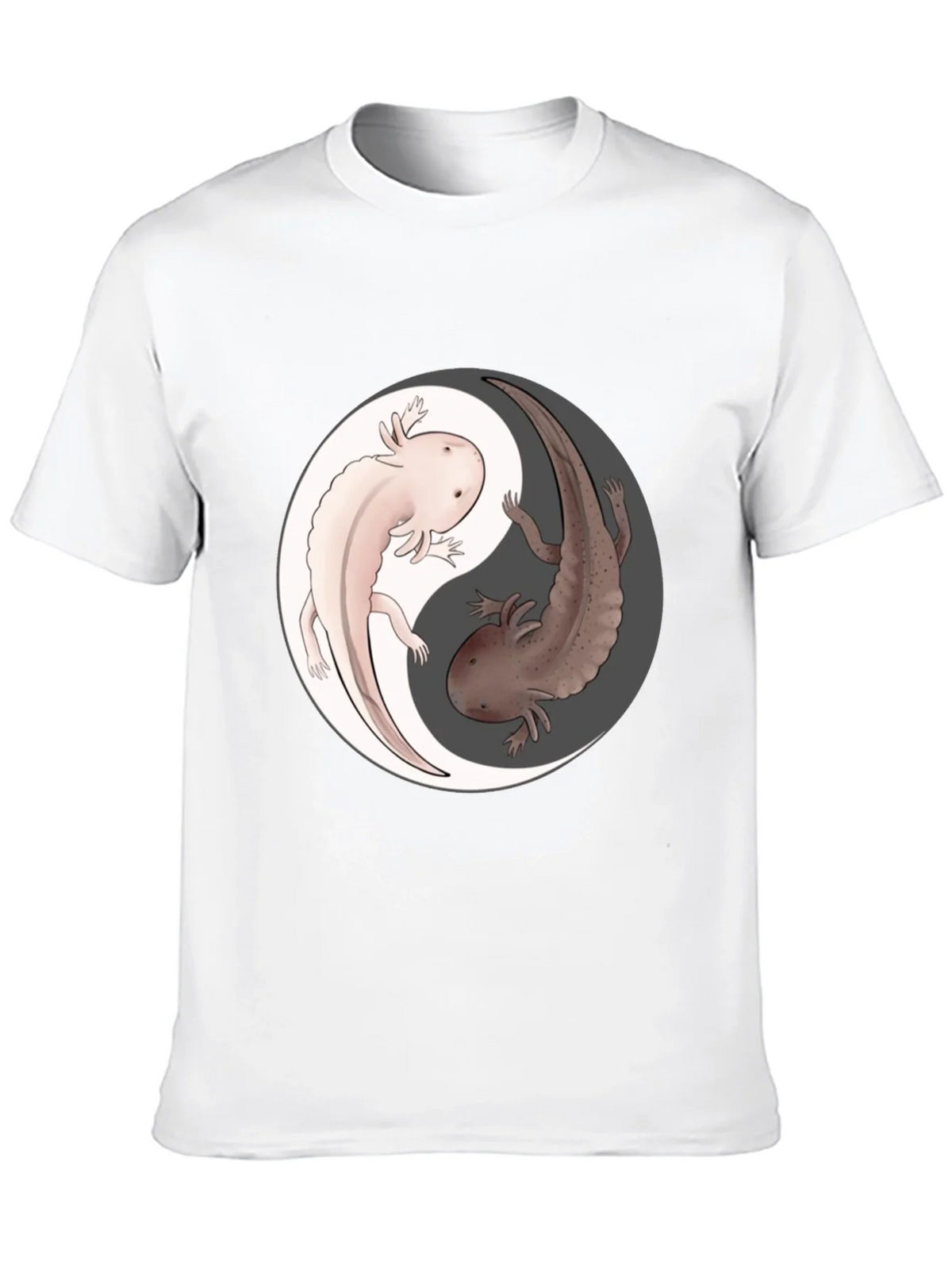 Yin Yang Axolotl Graphic T-Shirt - Harmony & Balance product image 5