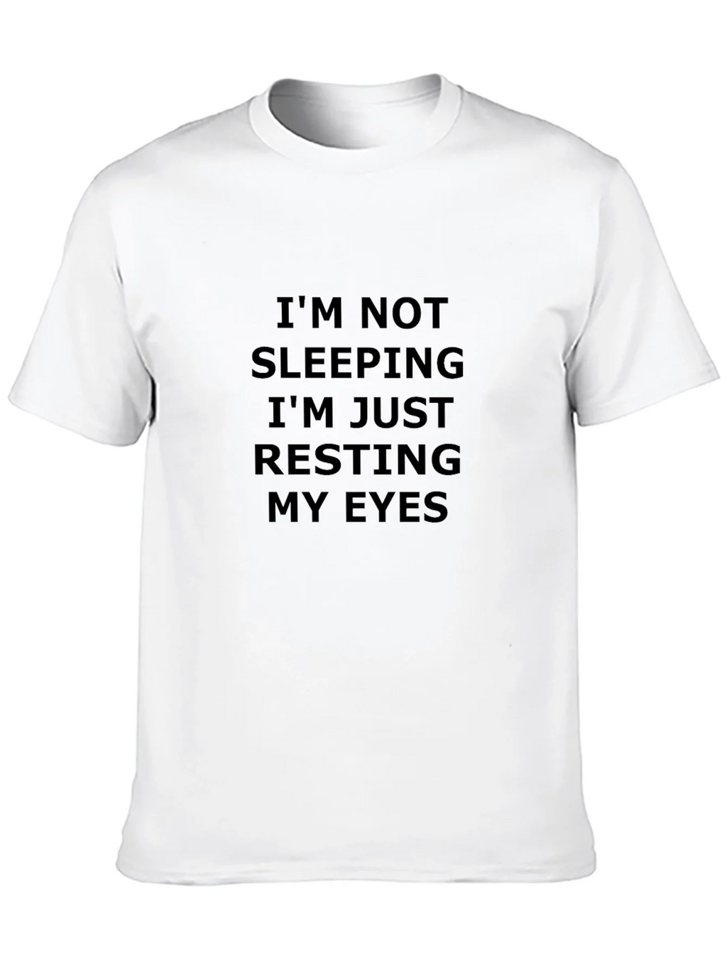 Funny Resting My Eyes Black T-Shirt product image 3