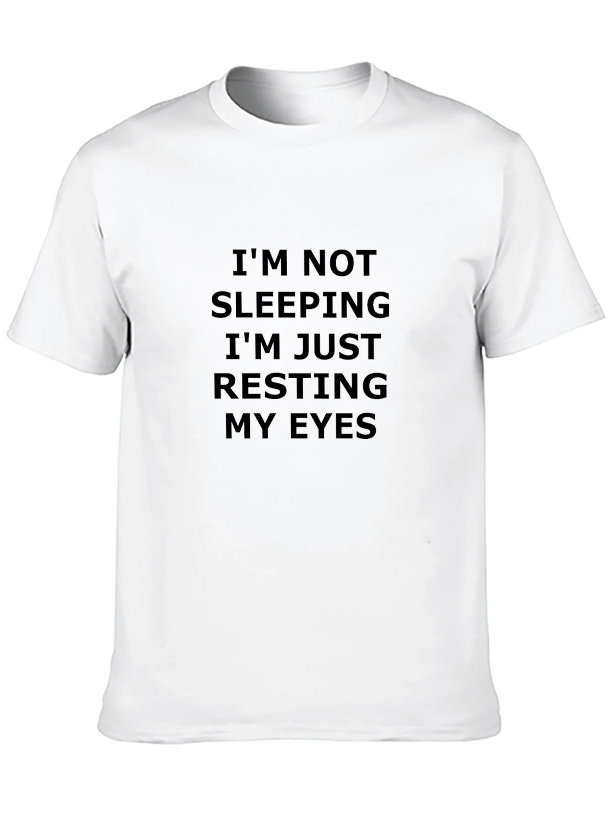 Funny Resting My Eyes Black T-Shirt product image 3