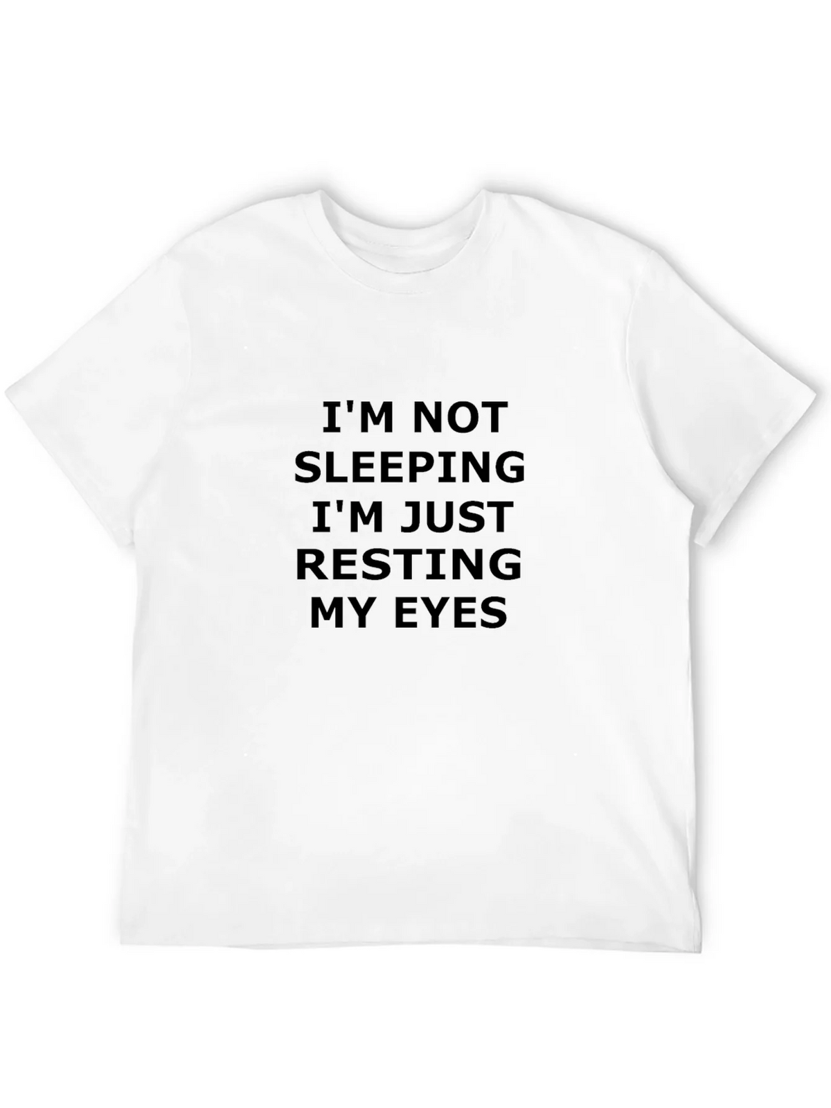 Funny Resting My Eyes Black T-Shirt product image 5