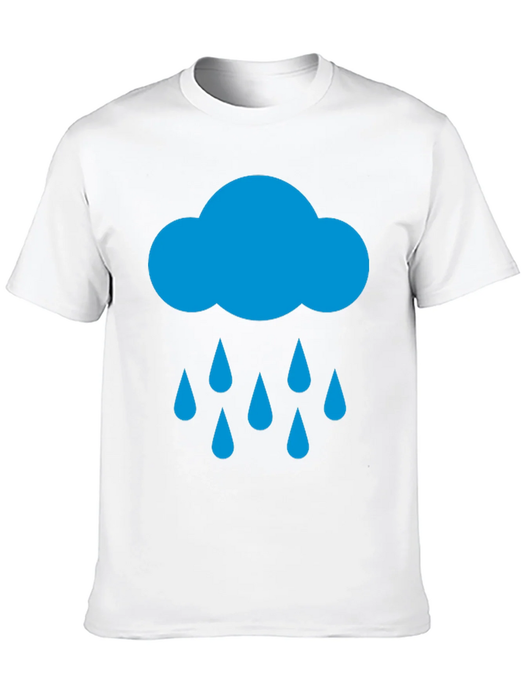 Rain Cloud Graphic Tee - Black Cotton T-Shirt product image 7