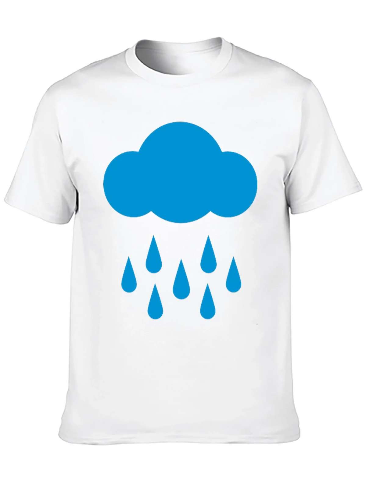 Rain Cloud Graphic Tee - Black Cotton T-Shirt product image 7