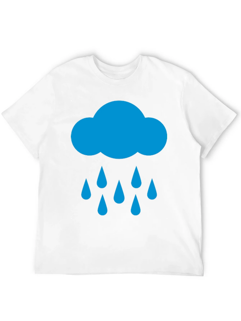 Rain Cloud Graphic Tee - Black Cotton T-Shirt product image 8