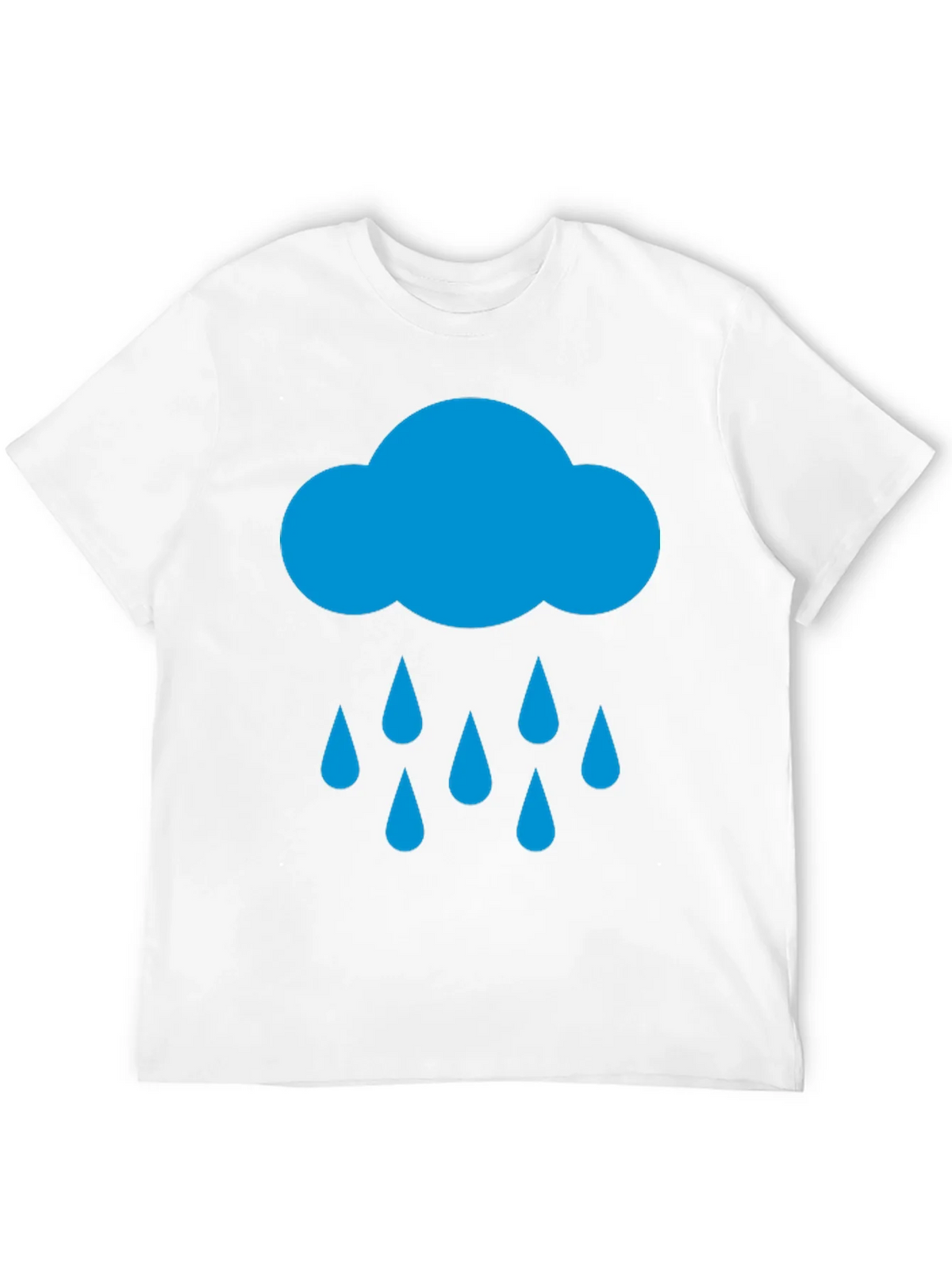 Rain Cloud Graphic Tee - Black Cotton T-Shirt product image 8