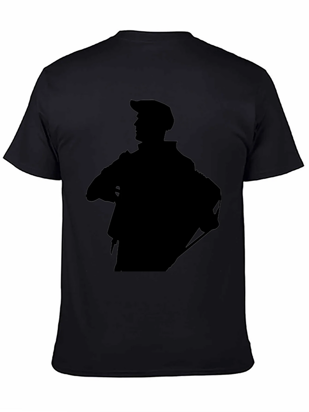 Stylish Black Graphic Tee - Silhouette Design product image 4