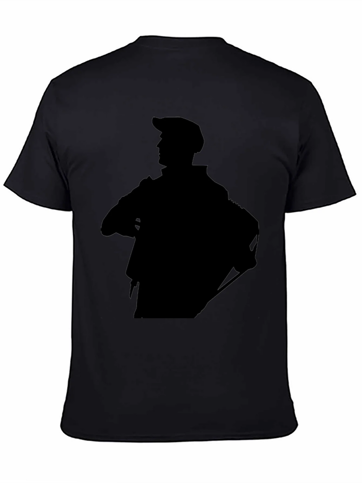 Stylish Black Graphic Tee - Silhouette Design product image 4