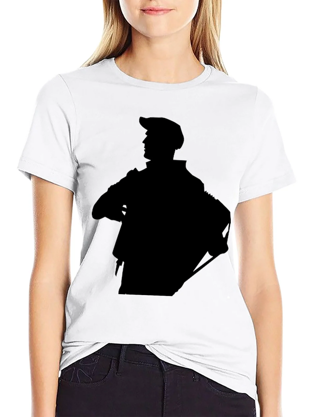 Stylish Black Graphic Tee - Silhouette Design product image 8