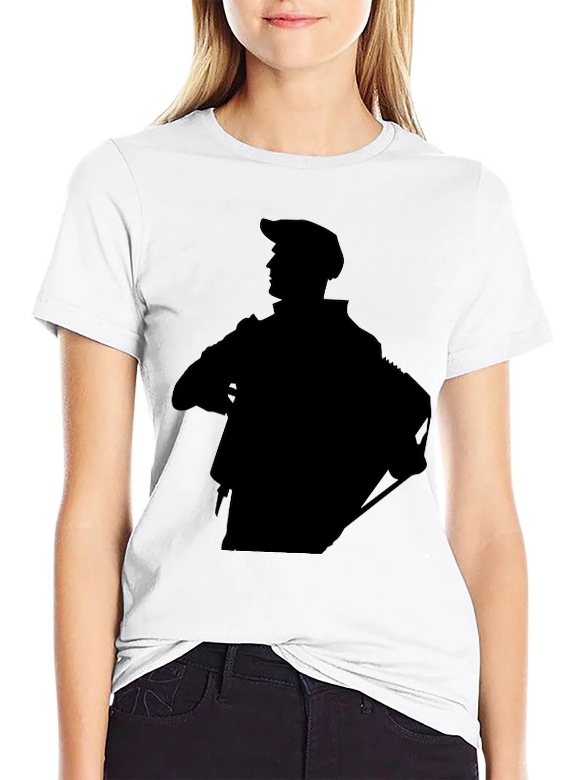 Stylish Black Graphic Tee - Silhouette Design product image 8